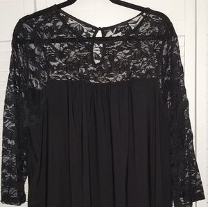 Torrid black lace top